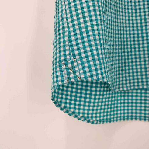 カリマー Karrimor BD S/S チェック柄 シアサッカーシャツ メンズ JPN:XL