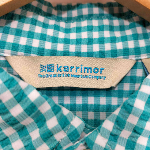 カリマー Karrimor BD S/S チェック柄 シアサッカーシャツ メンズ JPN:XL