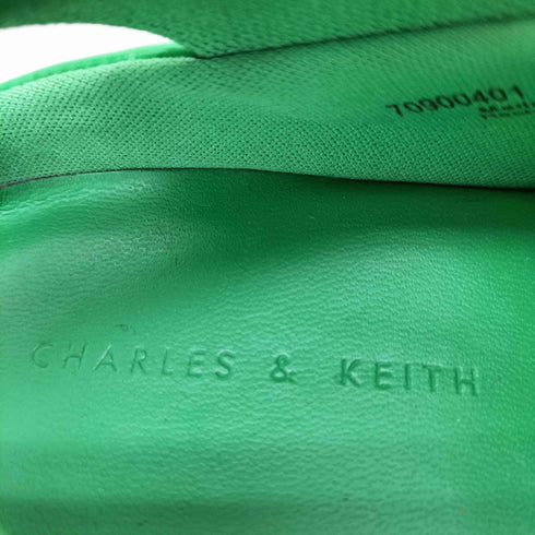 チャールズアンドキース CHARLES&KEITH エナメル厚底スリッポン レディース EUR:35