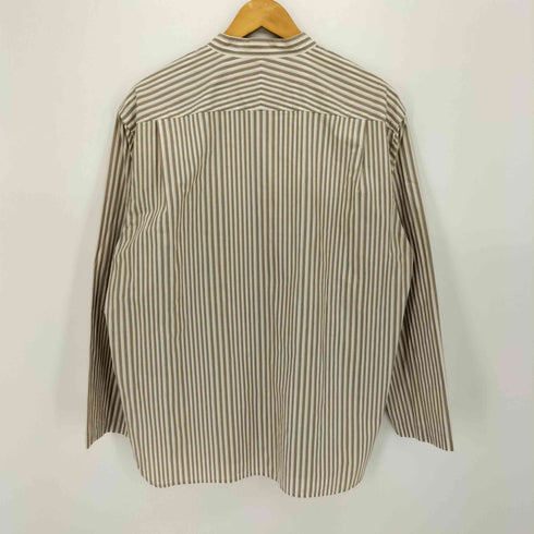 スティルバイハンド STILL BY HAND ストライプ バンドカラー プルオーバーシャツ メンズ JPN:46