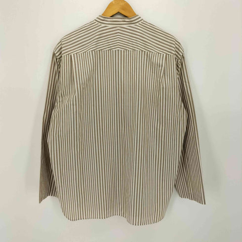 スティルバイハンド STILL BY HAND ストライプ バンドカラー プルオーバーシャツ メンズ JPN:46