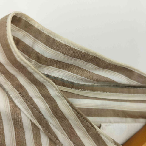スティルバイハンド STILL BY HAND ストライプ バンドカラー プルオーバーシャツ メンズ JPN:46