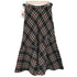トリココムデギャルソン tricot COMME des GARCONS アシンメトリー チェック ウールスカート レディース JPN:M
