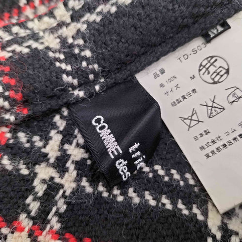 トリココムデギャルソン tricot COMME des GARCONS アシンメトリー チェック ウールスカート レディース JPN:M