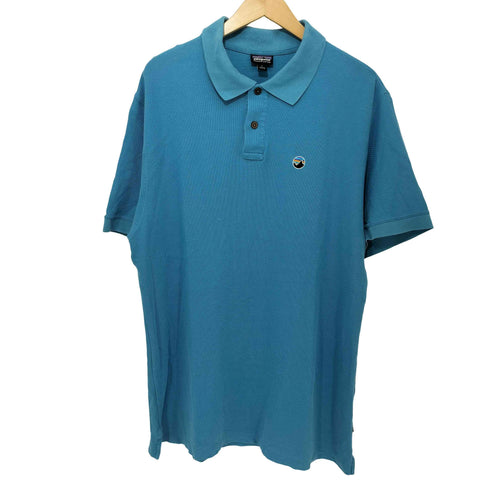 パタゴニア patagonia organic cotton ロゴワッペン S/S ポロシャツ メンズ import:L