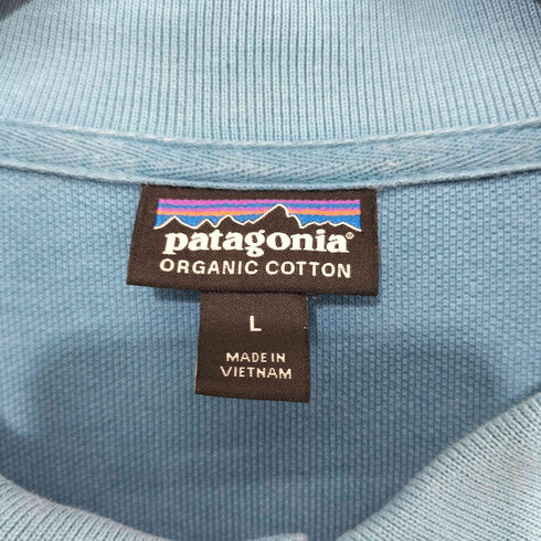 パタゴニア patagonia organic cotton ロゴワッペン S/S ポロシャツ メンズ import:L