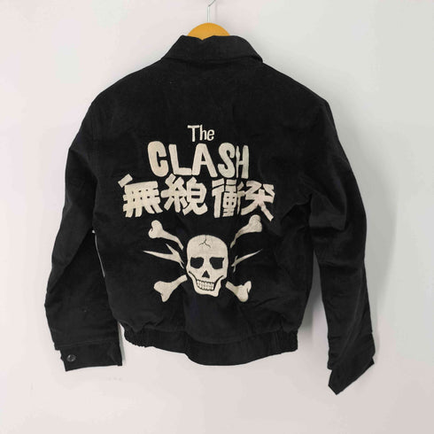 無線衝突 髑髏 刺繍デザイン ジャケット パンク メンズ US:38