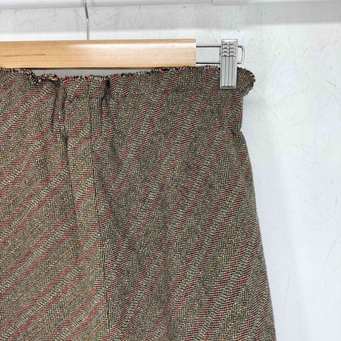 トリココムデギャルソン tricot COMME des GARCONS ツイード フリンジスカート レディース