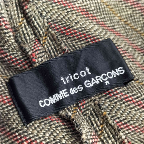 トリココムデギャルソン tricot COMME des GARCONS ツイード フリンジスカート レディース