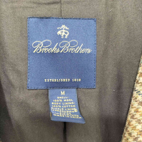 ブルックスブラザーズ BROOKS BROTHERS エルボーパッチ 千鳥格子柄 3Bテーラードジャケット メンズ import:M