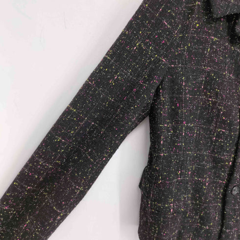 ローブドシャンブルコムデギャルソン robe de chambre COMME des GARCONS 01aw ネップ ツイードジャケット レディース JPN:M