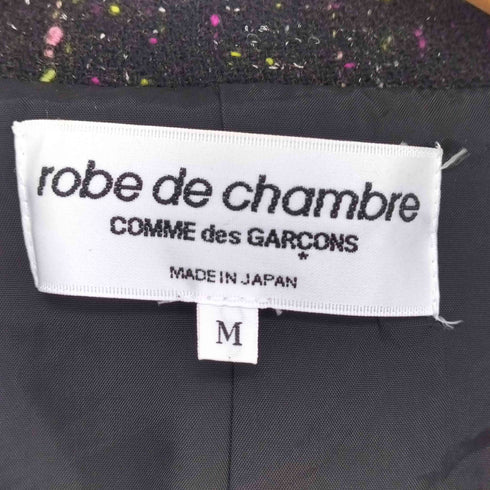 ローブドシャンブルコムデギャルソン robe de chambre COMME des GARCONS 01aw ネップ ツイードジャケット レディース JPN:M