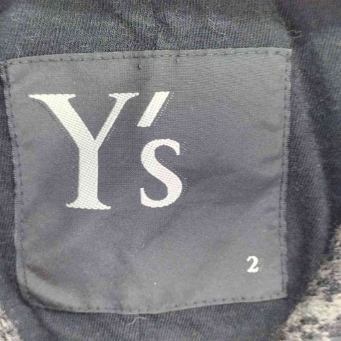 ワイズ Ys LAINE WOOL 安全ピン チェックカーディガンジャケット レディース JPN:2