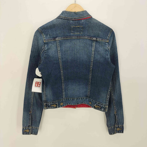 リーバイス Levis ポケット切替 ウォッシュ加工 デニム トラッカー ジャケット レディース import:S