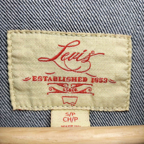 リーバイス Levis ポケット切替 ウォッシュ加工 デニム トラッカー ジャケット レディース import:S