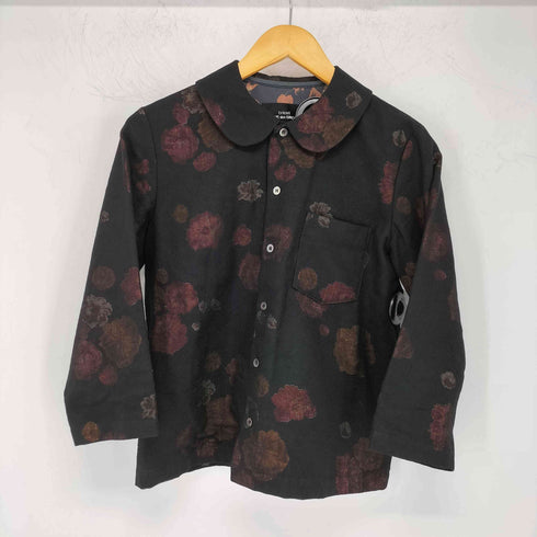 トリココムデギャルソン tricot COMME des GARCONS フラワー ラウンドカラー チュール スカート セットアップ レディース M
