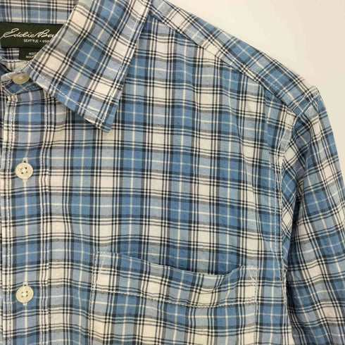 エディーバウアー Eddie Bauer チェック コットン 長袖 シャツ メンズ import:XS