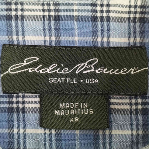 エディーバウアー Eddie Bauer チェック コットン 長袖 シャツ メンズ import:XS