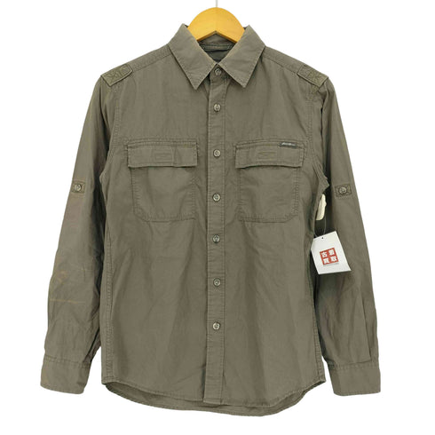 エディーバウアー Eddie Bauer コットン リップストップ 長袖 シャツ メンズ import:XS