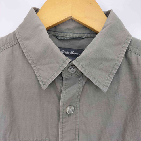 エディーバウアー Eddie Bauer コットン リップストップ 長袖 シャツ メンズ import:XS