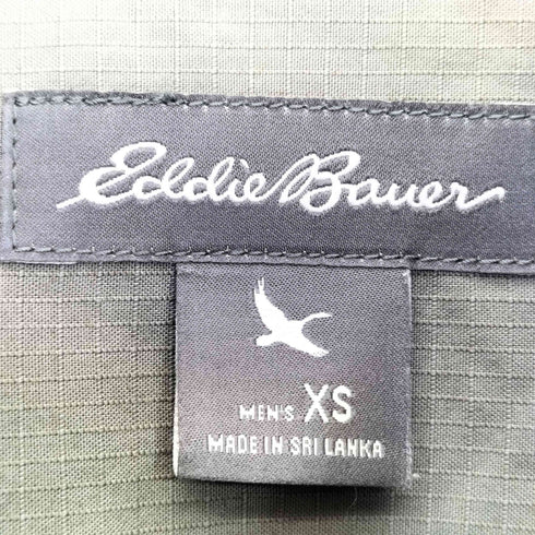 エディーバウアー Eddie Bauer コットン リップストップ 長袖 シャツ メンズ import:XS