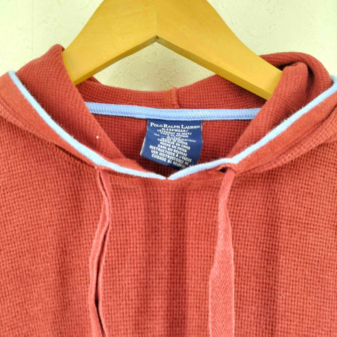 ポロバイラルフローレン Polo by RALPH LAUREN ポニー刺繍サーマルプルオーバーパーカー メンズ import:L