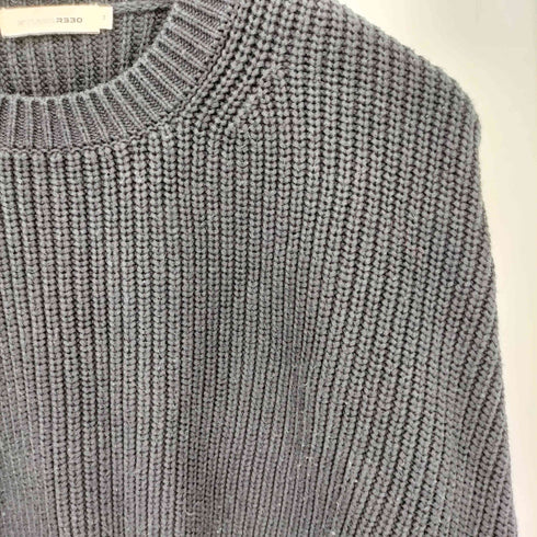 STUDIO R330 クロップド クルーネックリブニット casual レディース import:M