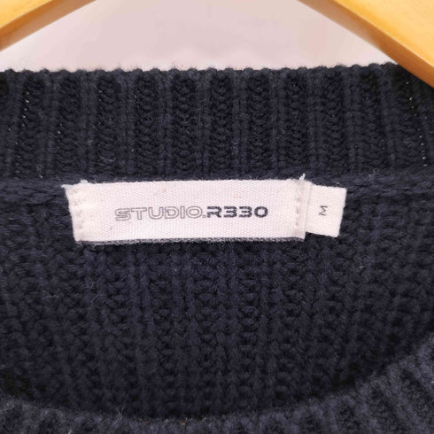 STUDIO R330 クロップド クルーネックリブニット casual レディース import:M
