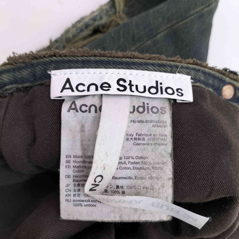 アクネストゥディオズ ACNE STUDIOS ダメージ デニム ミニスカート Y2K レディース EUR:34