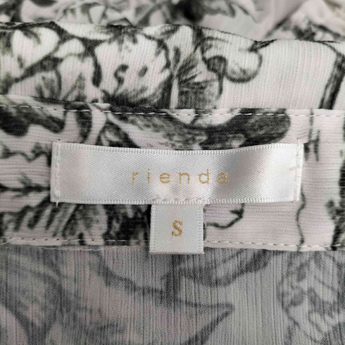 リエンダ rienda ラインフラワープリーツフレアOP レディース JPN:S
