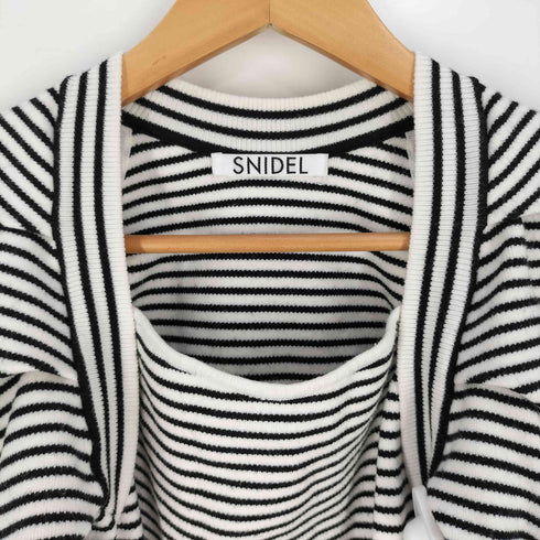 スナイデル snidel 22SS コルセットデザインニットプルオーバー レディース