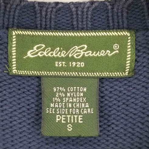 エディーバウアー Eddie Bauer コットン ジップアップニット メンズ JPN:S