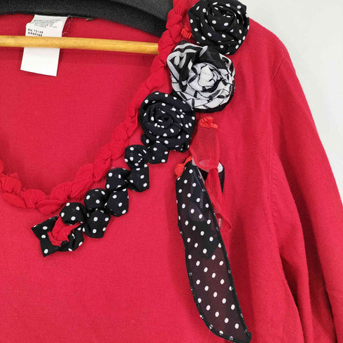 マリナリナルディ marina rinaldi レーヨン混 Vネックニット レディース JPN:L