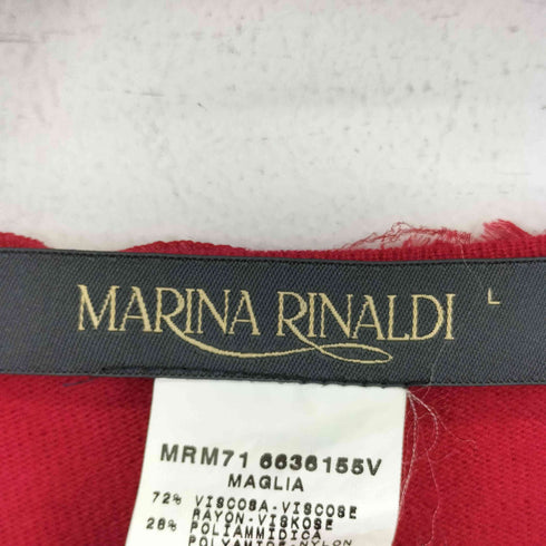 マリナリナルディ marina rinaldi レーヨン混 Vネックニット レディース JPN:L