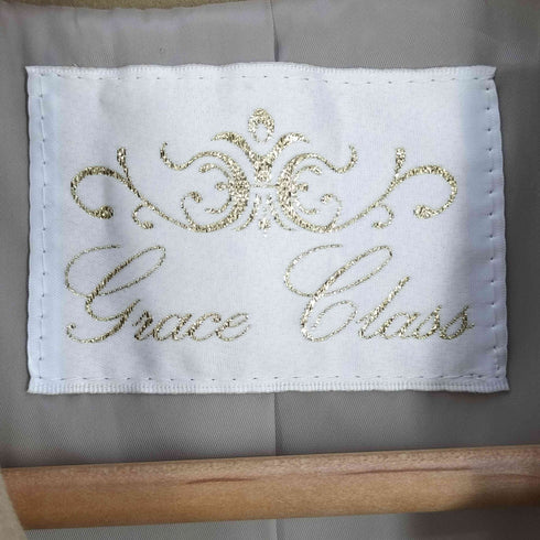 グレースコンチネンタル GRACE CONTINENTAL ラムレザー スウェードロングコート レディース JPN:38