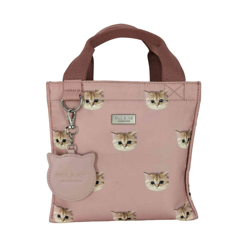 ポールアンドジョー PAUL&JOE 猫柄ランチトートミニバッグ レディース