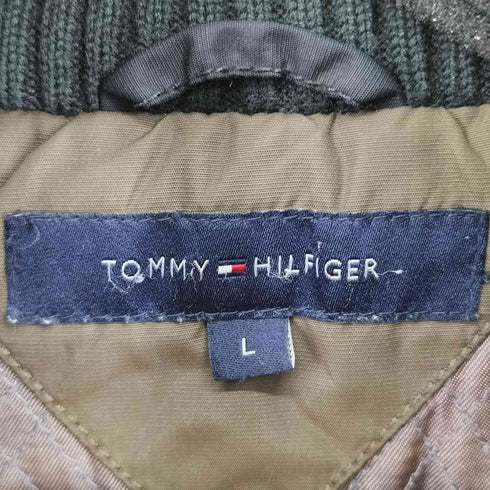 トミーヒルフィガー TOMMY HILFIGER フロントジップ ナイロン中綿 ジャケット メンズ L
