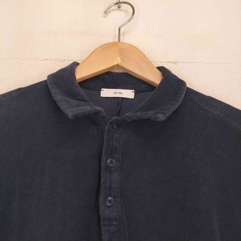 エイトン ATON MICRO COTTON PILE ポロドレス レディース 01