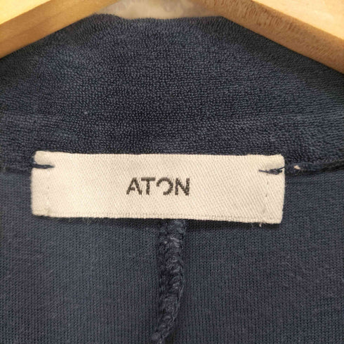 エイトン ATON MICRO COTTON PILE ポロドレス レディース 01