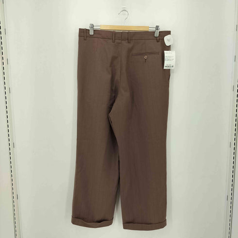FERRARO 70-80s OPTIジッパー ストライプ 2タック スラックスパンツ メンズ 38