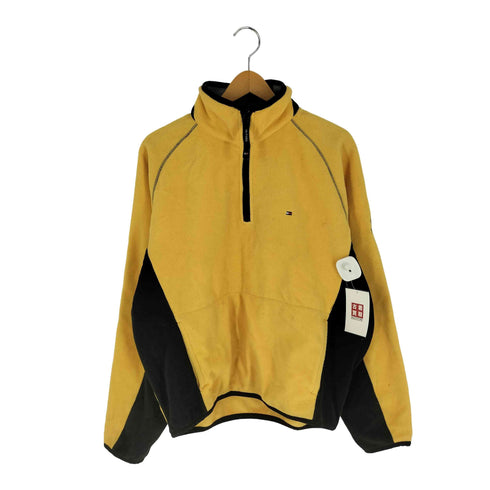 トミーヒルフィガー TOMMY HILFIGER 異素材 ツートーン ハーフジップフリース メンズ import:M