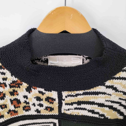 js hand knit 総柄 コットンニット レディース 2