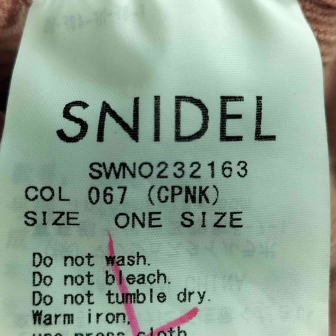 スナイデル snidel 23SS オフショルロングニットワンピース レディース ONE SIZE