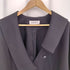ヘリンドットサイ HeRIN.CYE Big asymmetry collar jacket ビッグ アシンメトリー カラージャケット レディース FREE