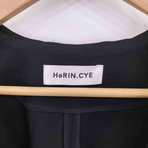 ヘリンドットサイ HeRIN.CYE Big asymmetry collar jacket ビッグ アシンメトリー カラージャケット レディース FREE