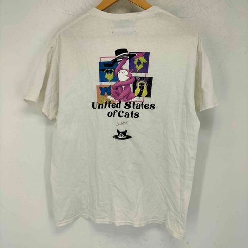 レフトアローン LEFT ALONE THE CAT WALK バックプリントTシャツ メンズ