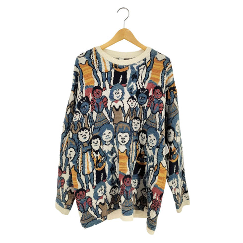 ドイツ製 ピープル柄 ニット メンズ import:XL