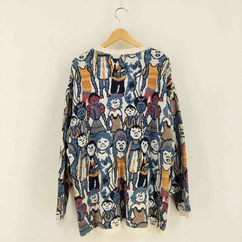 ドイツ製 ピープル柄 ニット メンズ import:XL