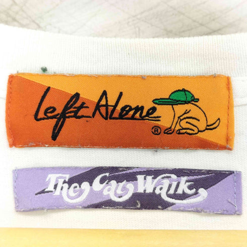 レフトアローン LEFT ALONE THE CAT WALK バックプリントTシャツ メンズ