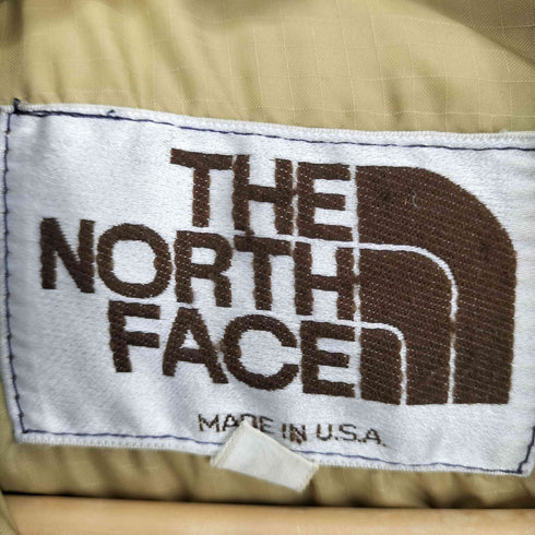 ザノースフェイス THE NORTH FACE 80s USA製 茶タグ ダウンベスト メンズ L